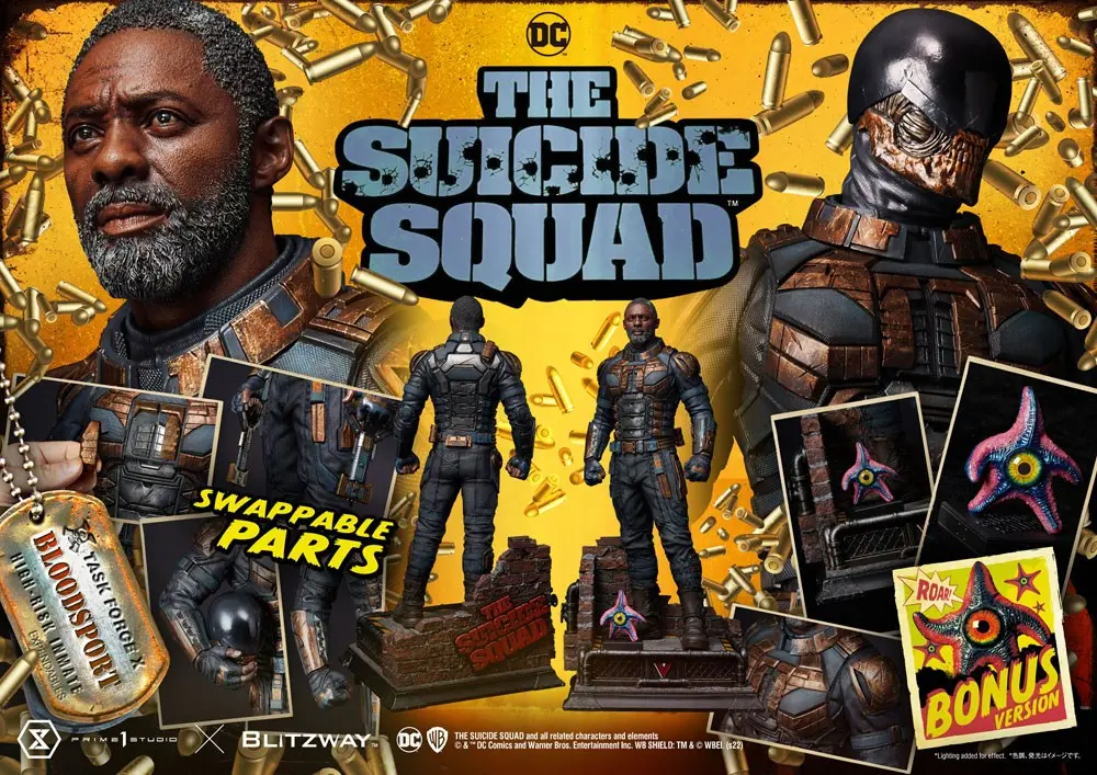 The Suicide Squad 1/3 Bloodsport Bonus Version szobor figura 71 cm termékfotó