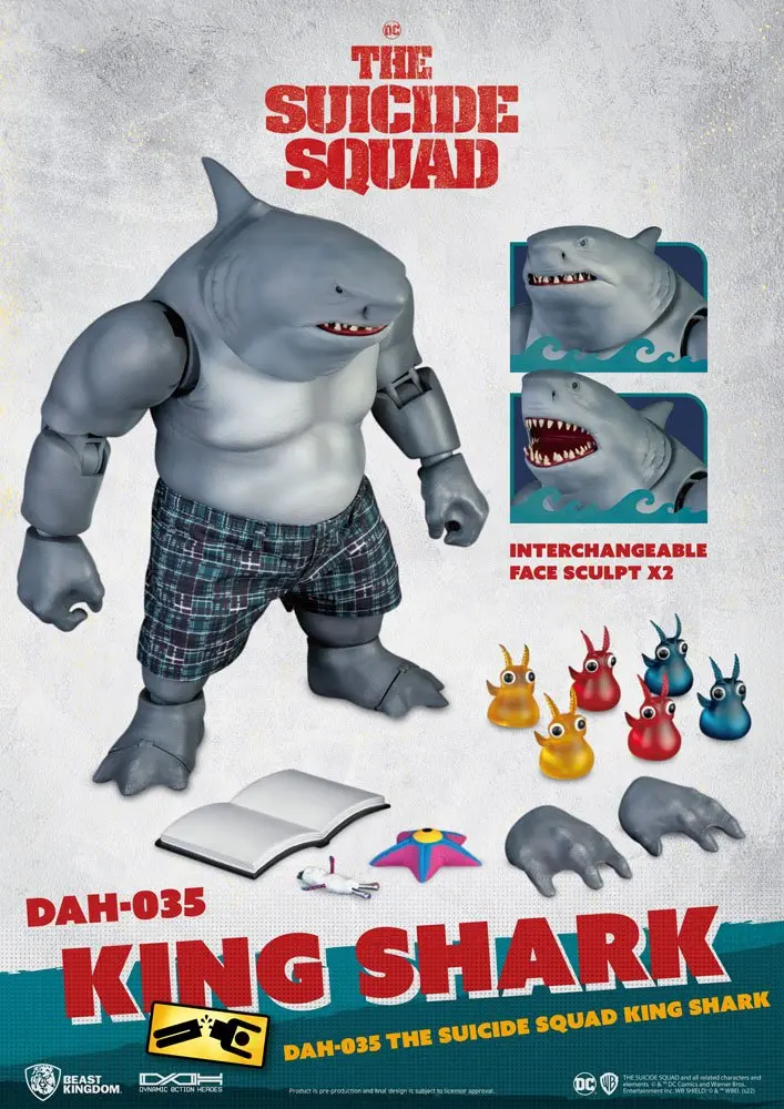 The Suicide Squad Dynamic 8ction Heroes 1/9 King Shark akciófigura 21 cm termékfotó