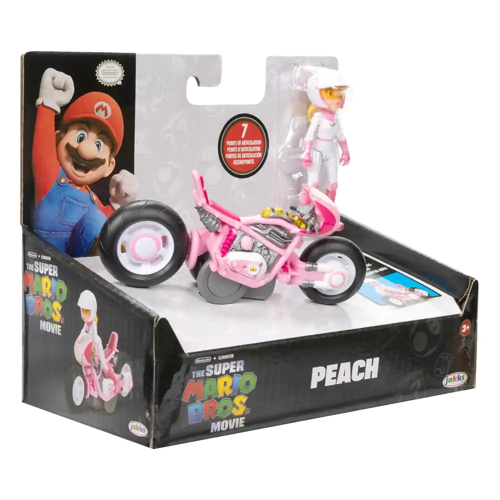 The Super Mario Bros. Movie Peach with Racer akciófigura 13 cm termékfotó