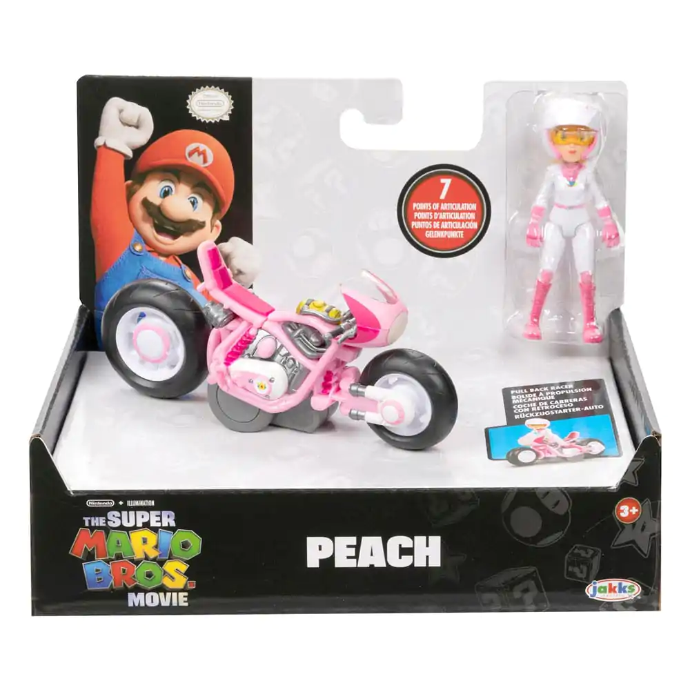 The Super Mario Bros. Movie Peach with Racer akciófigura 13 cm termékfotó