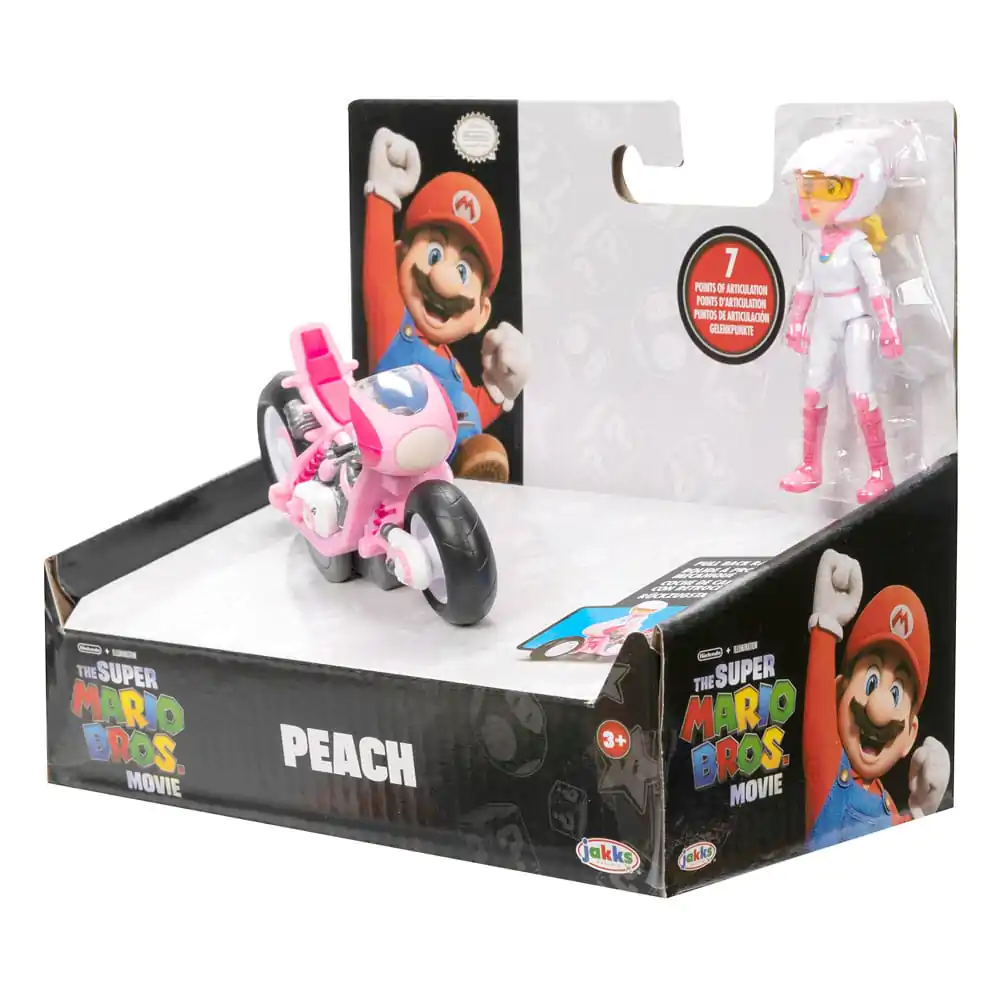 The Super Mario Bros. Movie Peach with Racer akciófigura 13 cm termékfotó