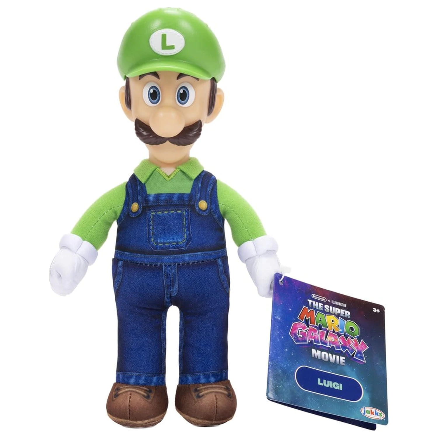 The Super Mario Galaxy Movie Luigi plüss figura 23 cm termékfotó