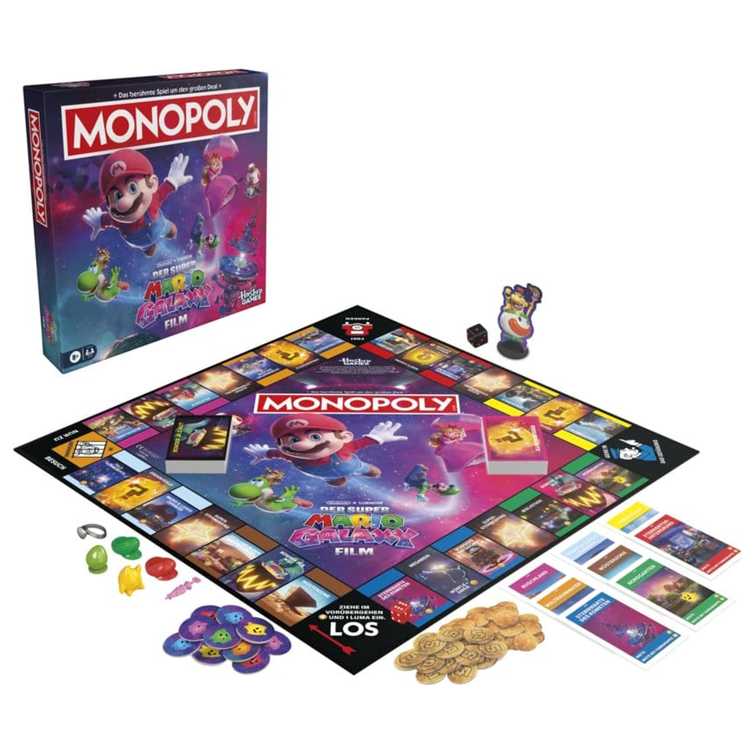The Super Mario Galaxy Movie Monopoly társasjáték német nyelvű termékfotó