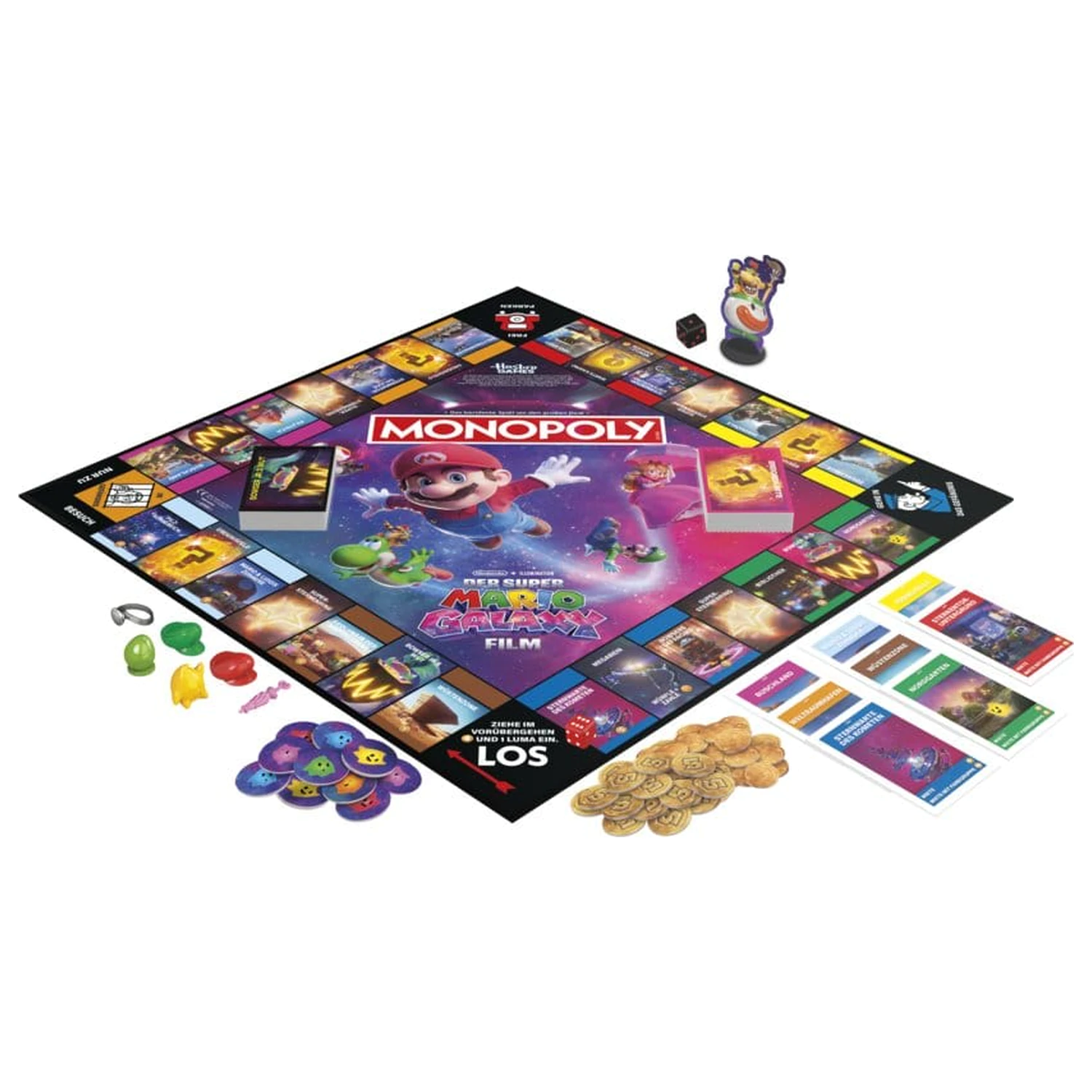 The Super Mario Galaxy Movie Monopoly társasjáték német nyelvű termékfotó