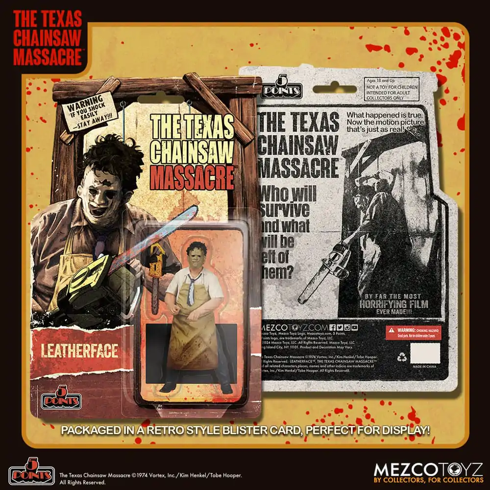 The Texas Chain Saw Massacre (1974) 5 Points akciófigura Leatherface 10 cm termékfotó
