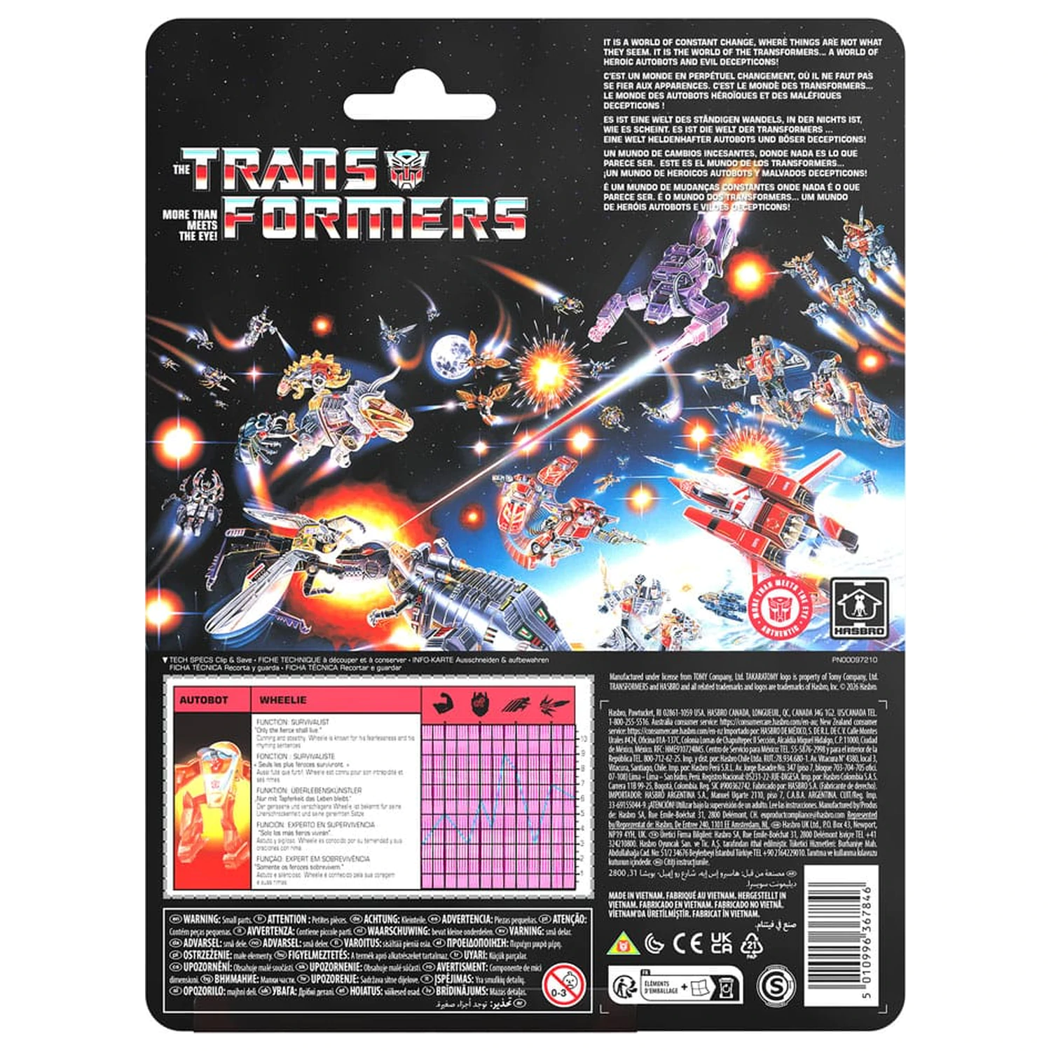 The Transformers Retro G1 akciófigura Autobot Wheelie 11 cm termékfotó