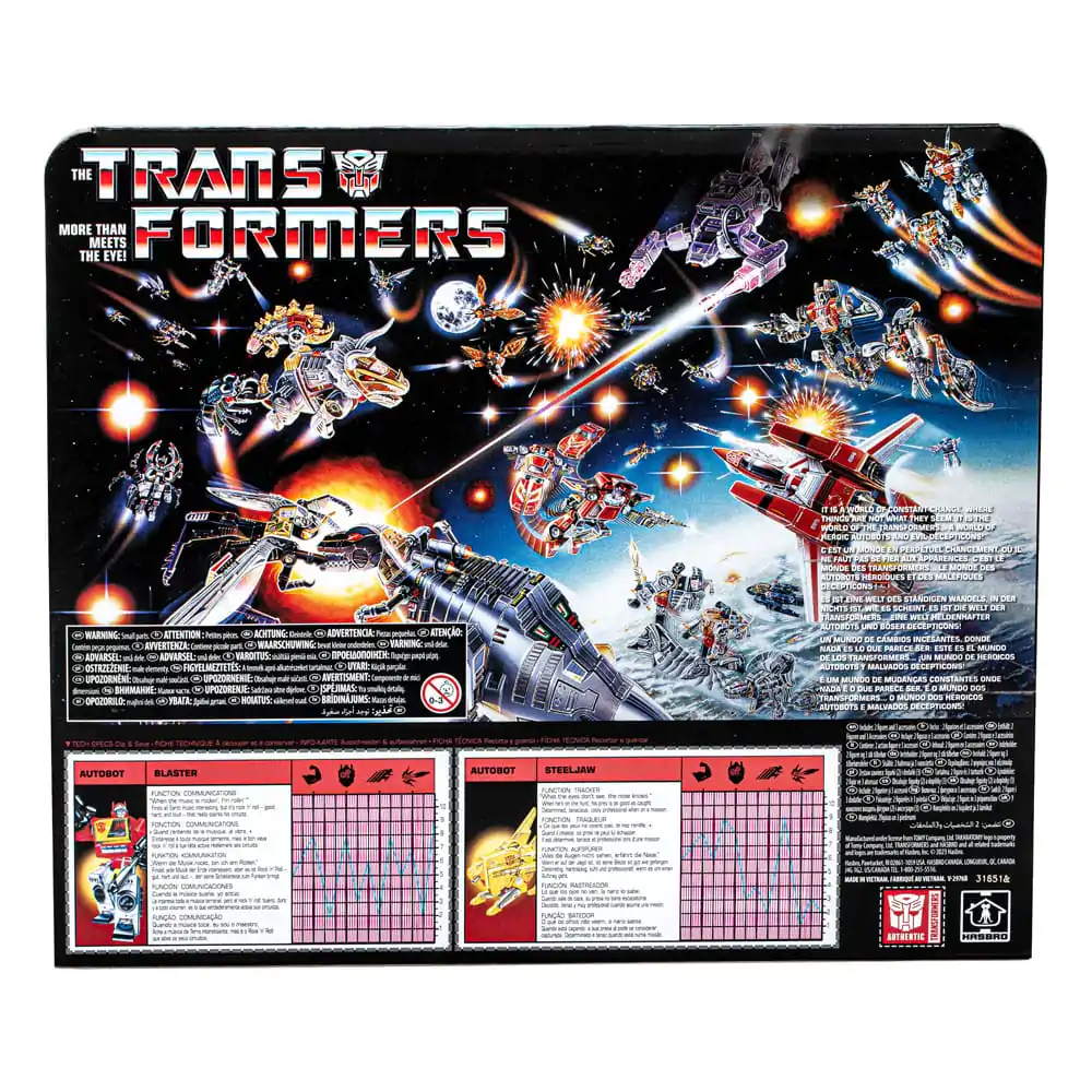 The Transformers Retro G1 Autobot Blaster &amp; Steeljaw akciófigura 18 cm termékfotó
