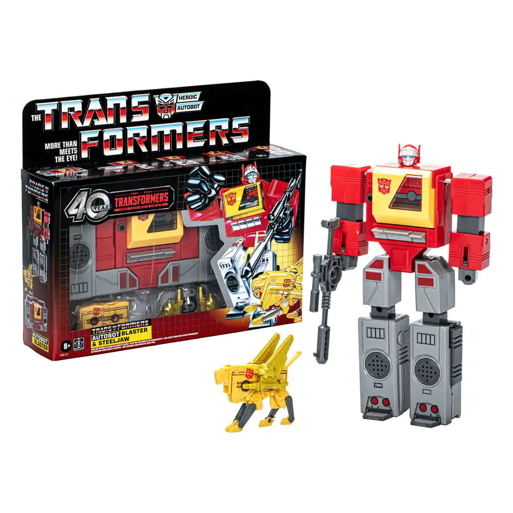 The Transformers Retro G1 Autobot Blaster &amp; Steeljaw akciófigura 18 cm termékfotó