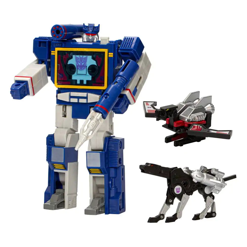 The Transformers Retro G1 Decepticon Communicator Soundwave with Laserbeak & Ravage akciófigura 18 cm termékfotó