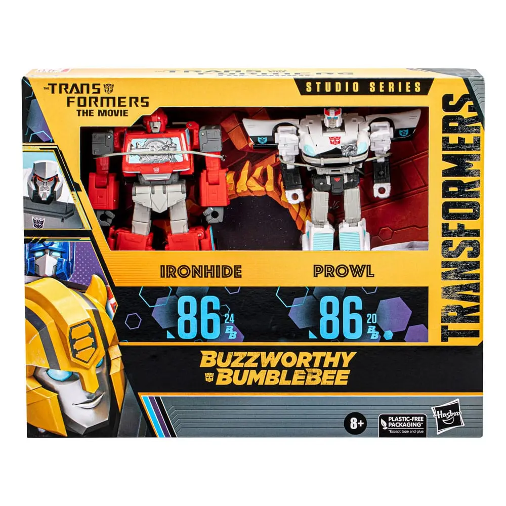 The Transformers: The Movie Buzzworthy Bumblebee Studio Series 86-24BB Ironhide (Voyager Class) &amp; 86-20BB Prowl (Deluxe Class) 2 db-os akciófigura csomag termékfotó