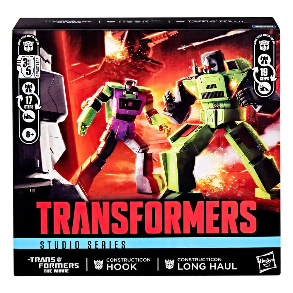 The Transformers: The Movie Constructicon Hook &amp; Constructicon Long Haul 2 db-os akciófigura csomag 16 cm termékfotó