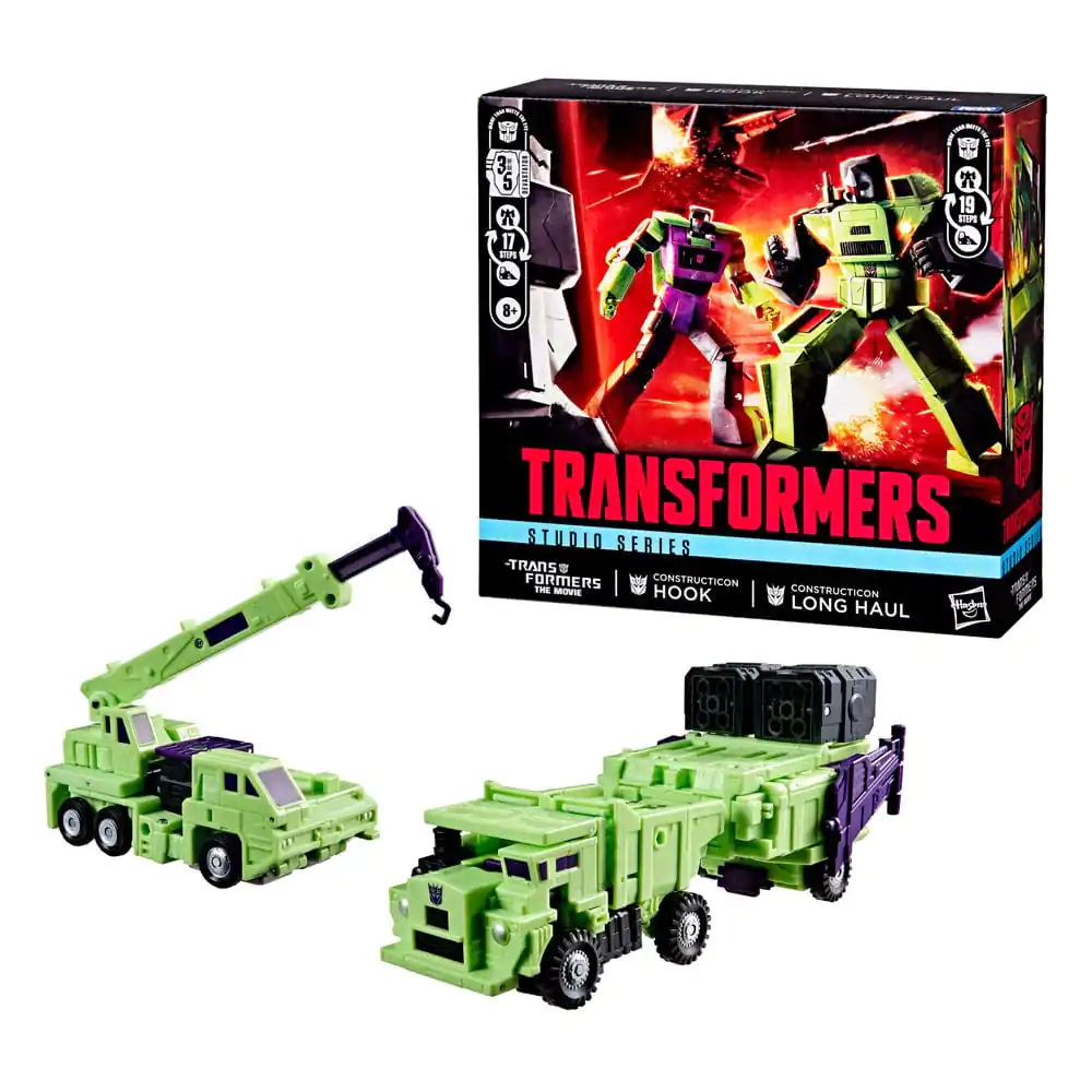 The Transformers: The Movie Constructicon Hook &amp; Constructicon Long Haul 2 db-os akciófigura csomag 16 cm termékfotó