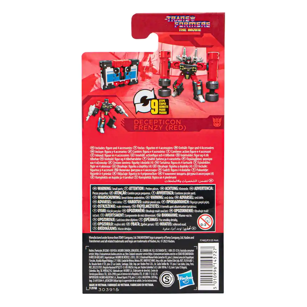 The Transformers: The Movie Generations Studio Series Core Class Decpticon Frenzy (Red) akciófigura 9 cm termékfotó