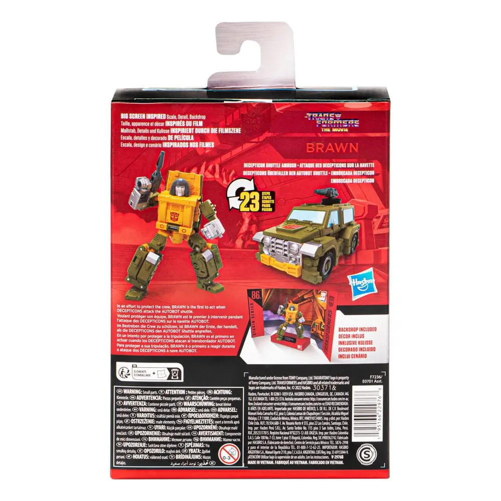 The Transformers: The Movie Generations Studio Series Deluxe Class 86-22 Brawn akciófigura 11 cm termékfotó