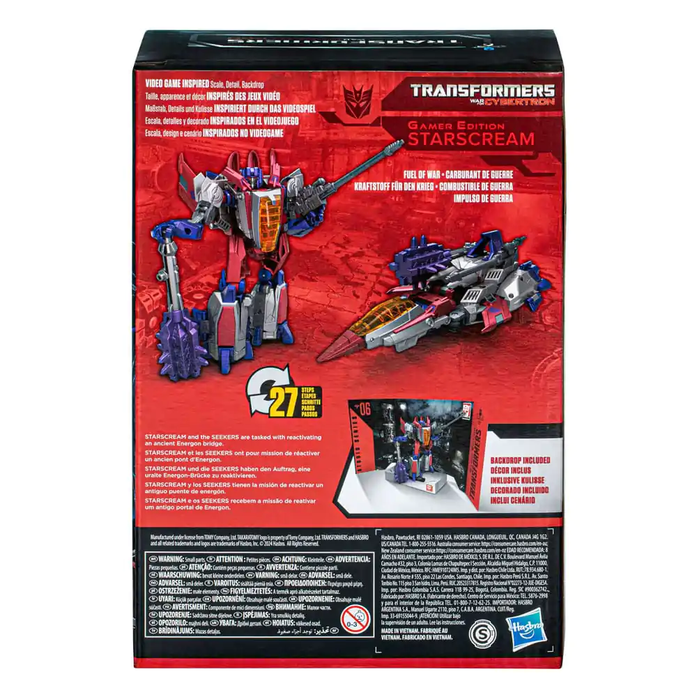 The Transformers: The Movie Generations Studio Series Voyager Class Gamer Edition 06 Starscream akciófigura 16 cm termékfotó