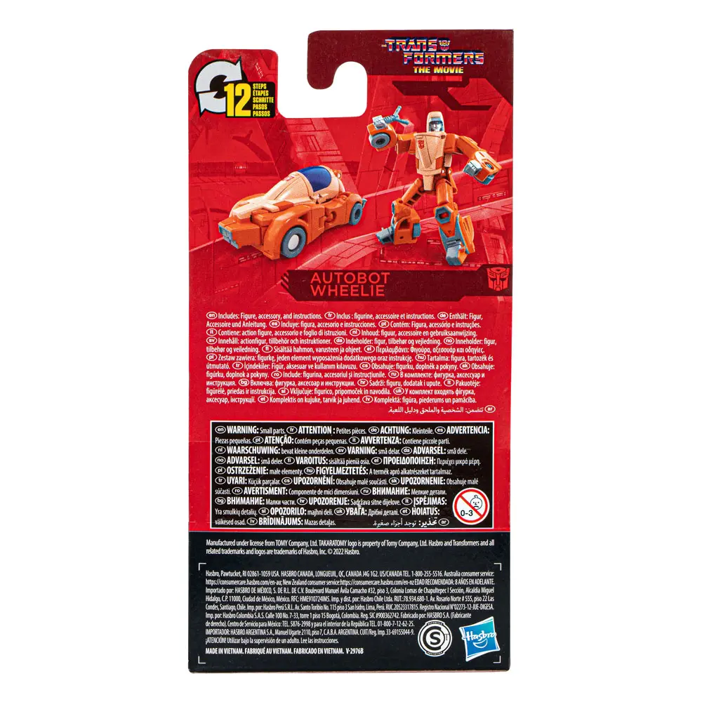 The Transformers: The Movie Studio Series Core Class Autobot Wheelie akciófigura 9 cm termékfotó