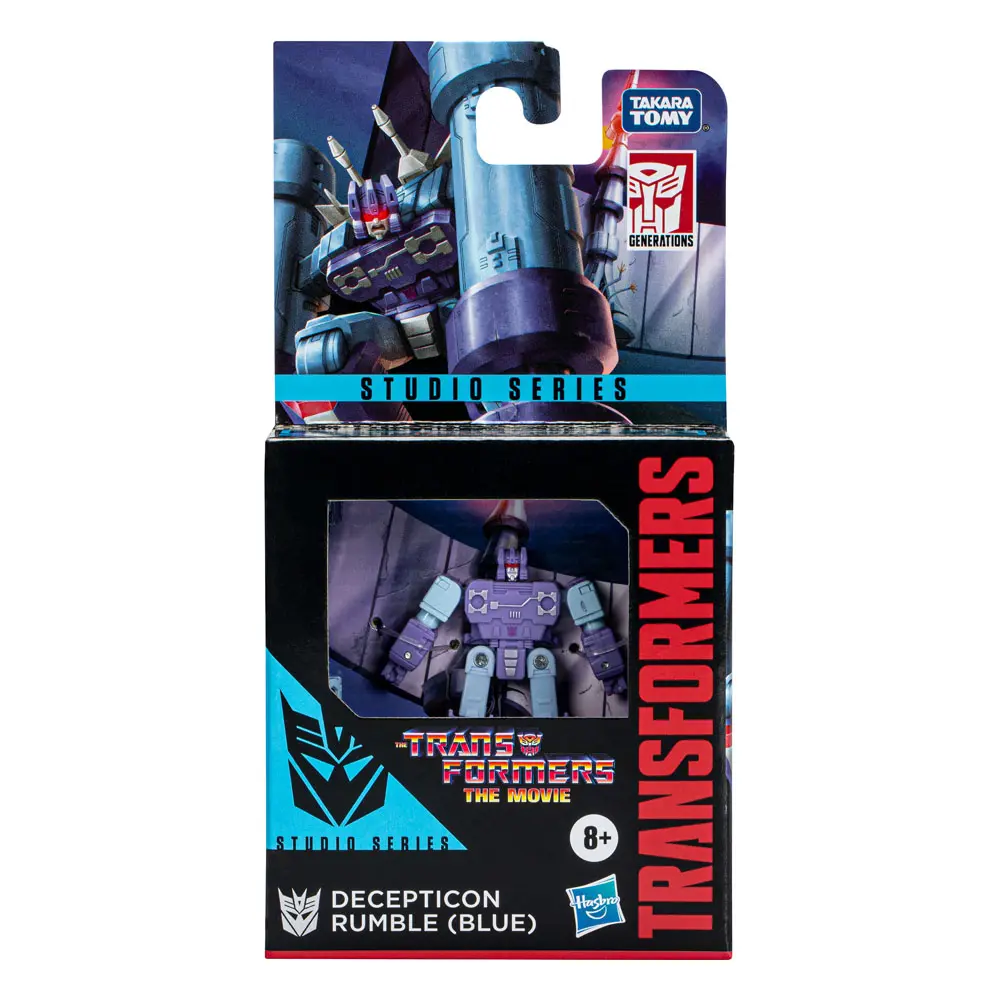 The Transformers: The Movie Studio Series Core Class Decepticon Rumble (Blue) akciófigura 9 cm termékfotó