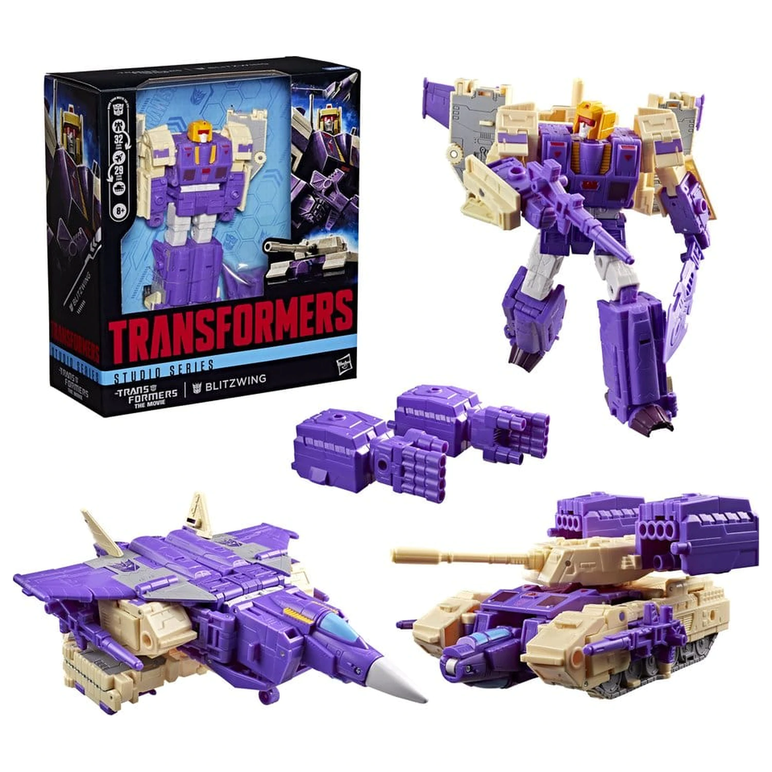 The Transformers: The Movie Studio Series Leader Class akciófigura Blitzwing 18 cm termékfotó