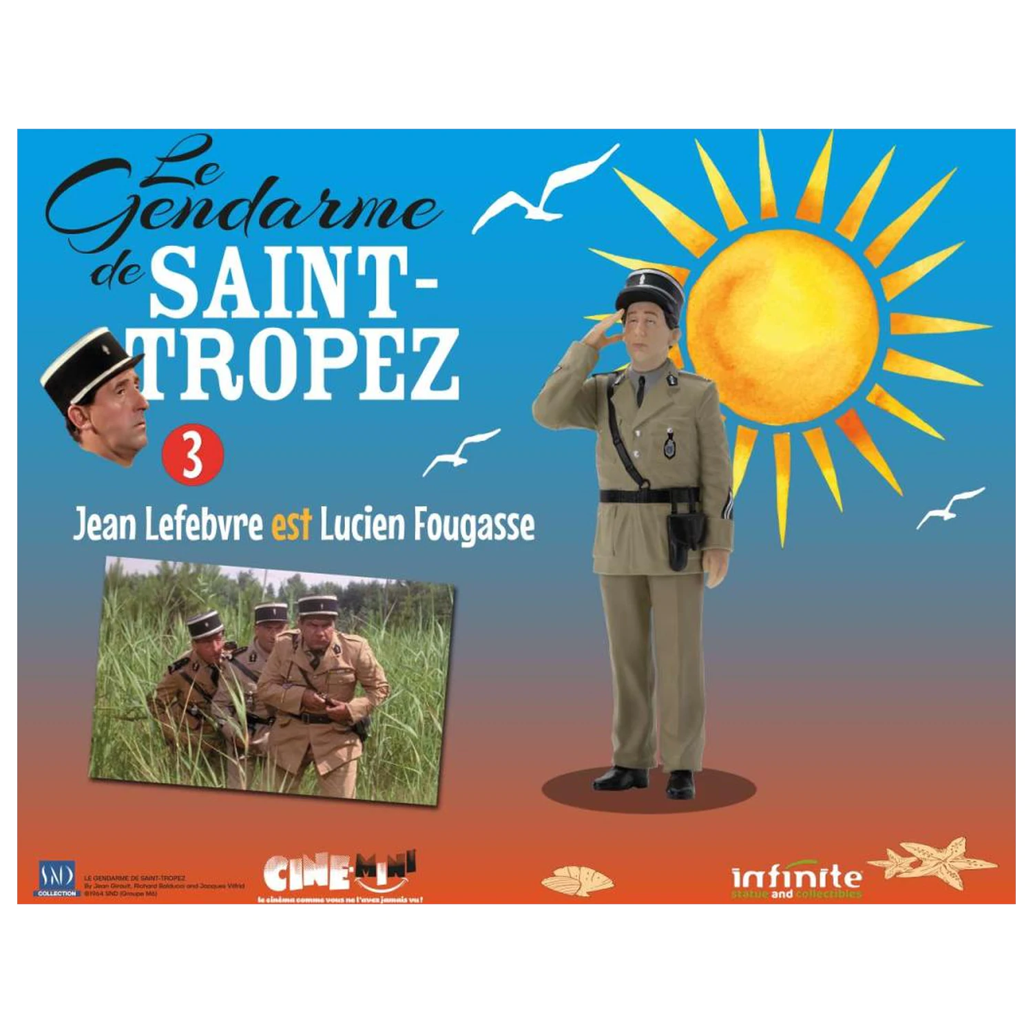 The Troops of St. Tropez Lucien Fougasse figura 10cm termékfotó