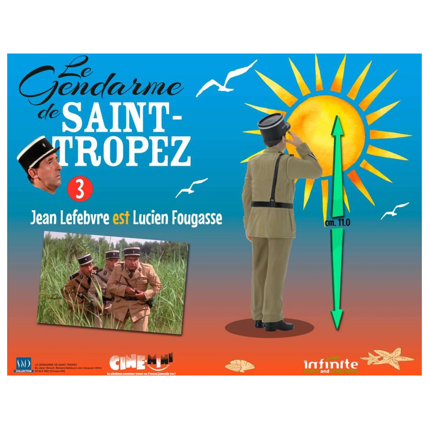 The Troops of St. Tropez Lucien Fougasse figura 10cm termékfotó