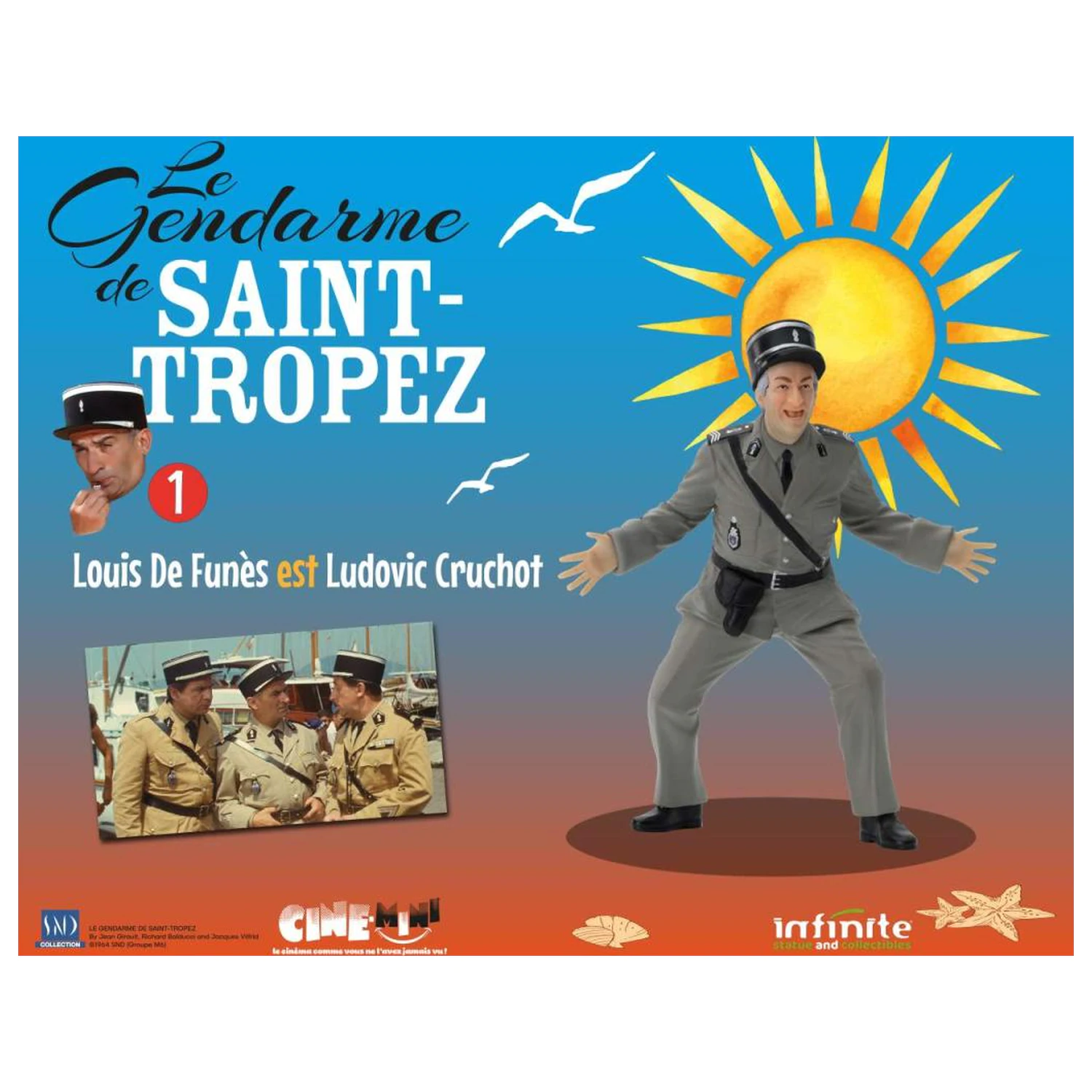 The Troops of St. Tropez Ludovic Cruchot figura 10cm termékfotó