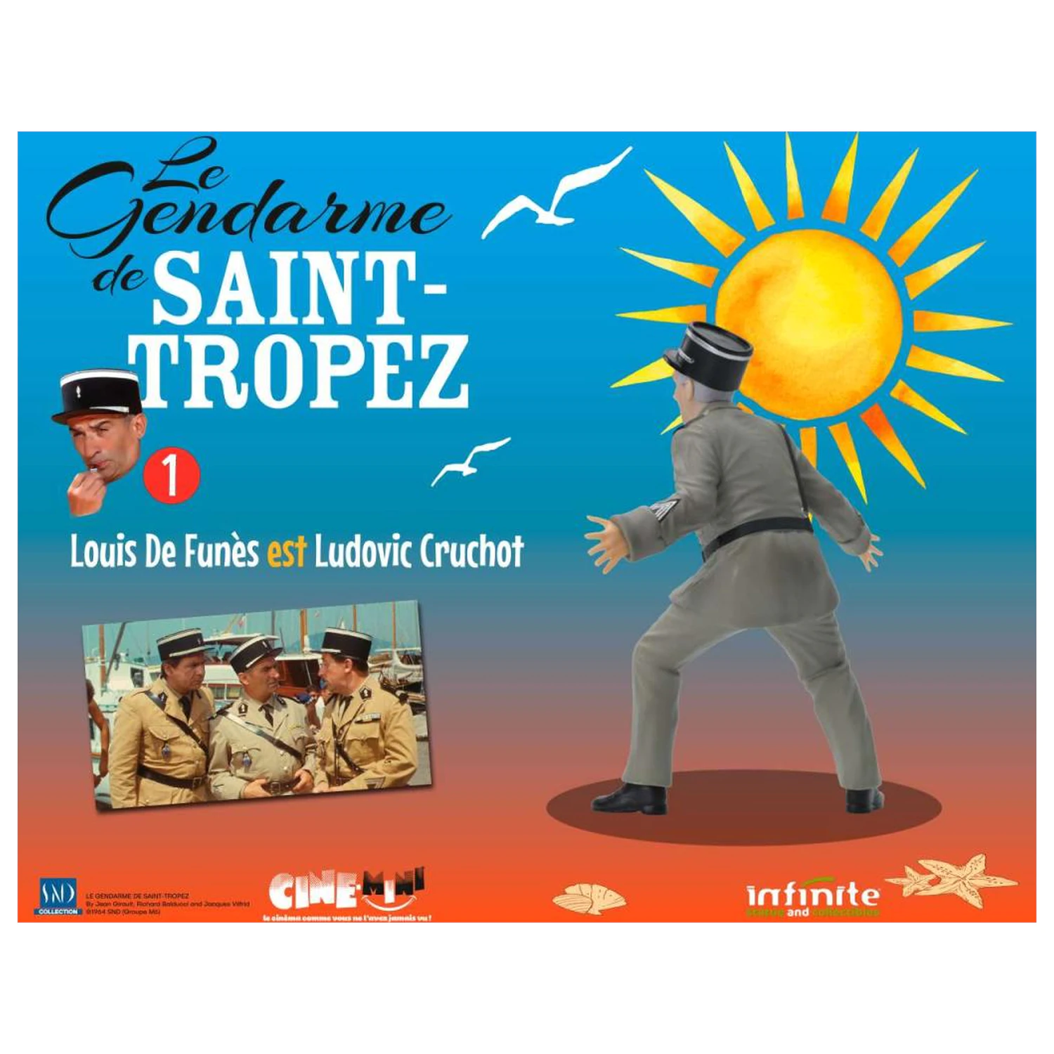 The Troops of St. Tropez Ludovic Cruchot figura 10cm termékfotó