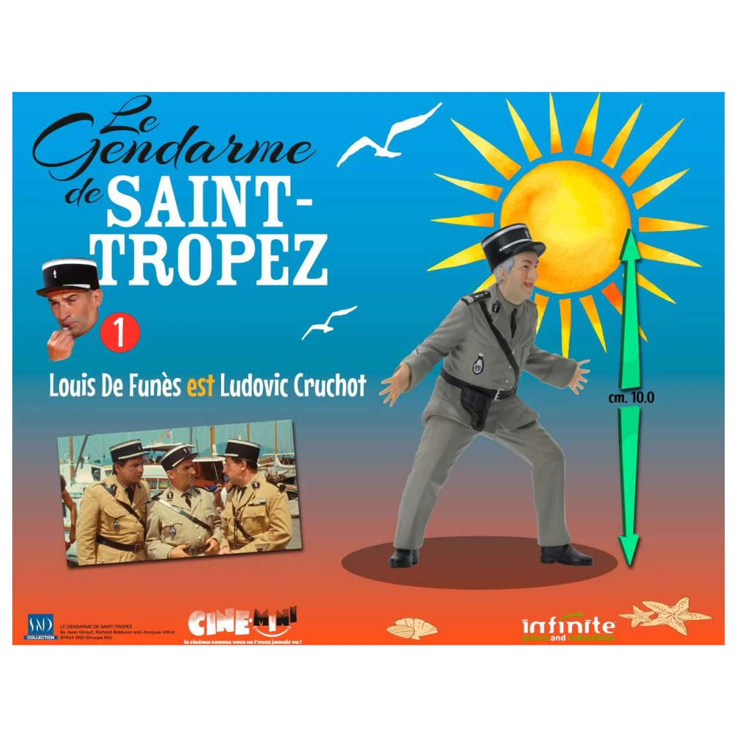 The Troops of St. Tropez Ludovic Cruchot figura 10cm termékfotó
