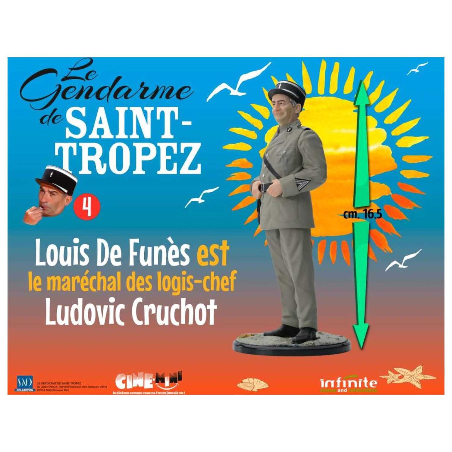 The Troops of St. Tropez Ludovic Cruchot figura 16 cm termékfotó