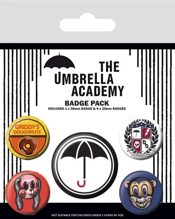 The Umbrella Academy Super kitűző csomag (5 darab) termékfotó