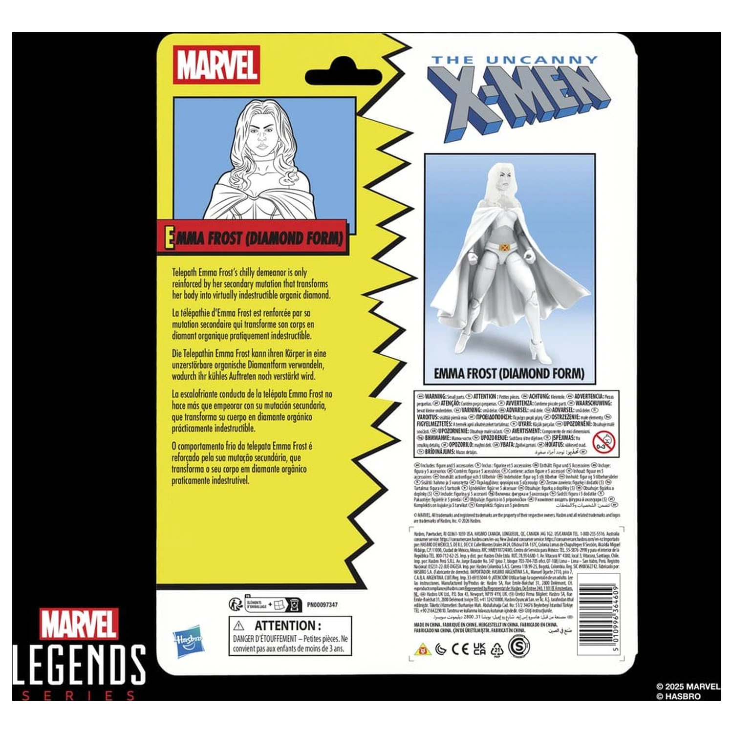 The Uncanny X-Men Marvel Legends akciófigura Emma Frost (Diamond Form) 15 cm termékfotó