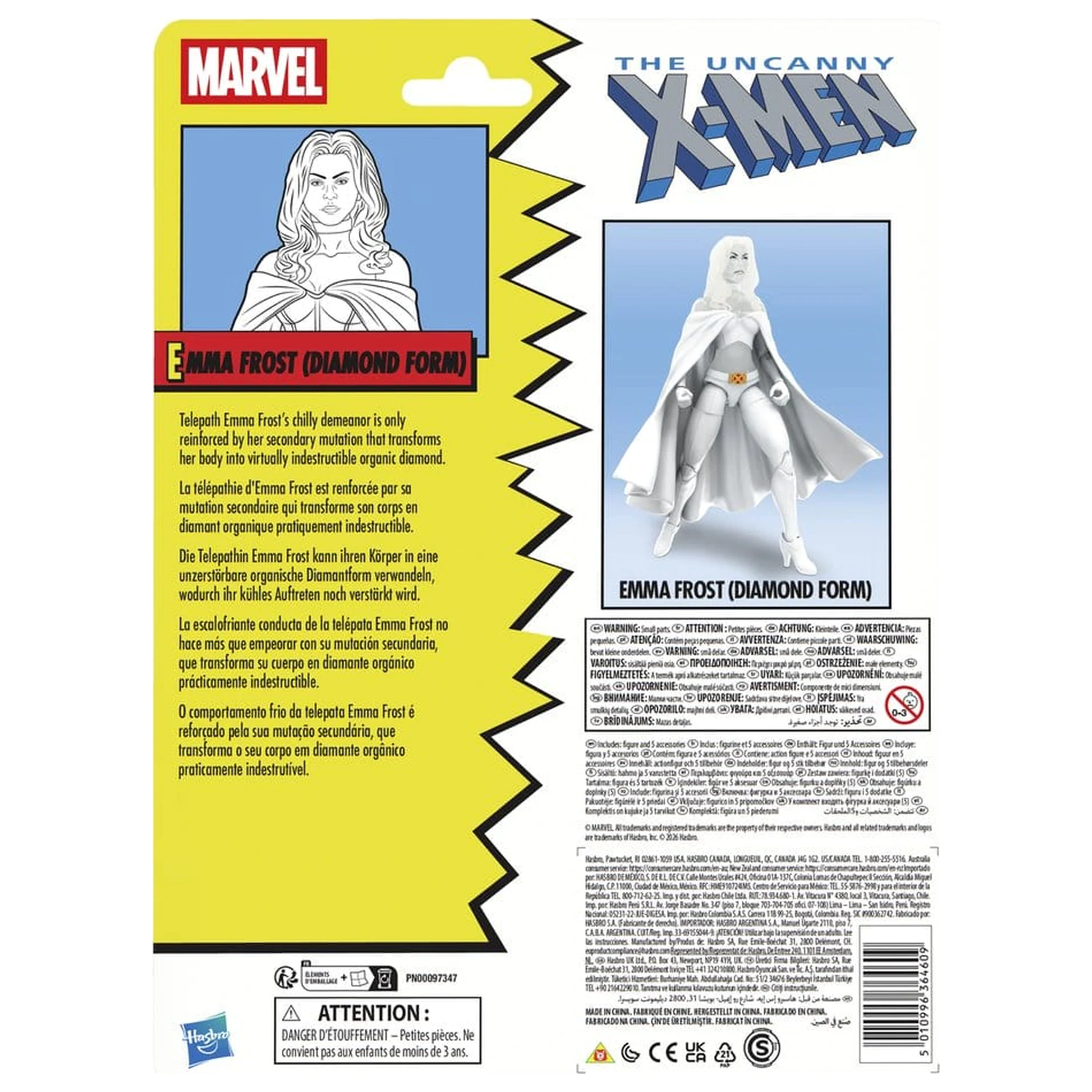 The Uncanny X-Men Marvel Legends akciófigura Emma Frost (Diamond Form) 15 cm termékfotó
