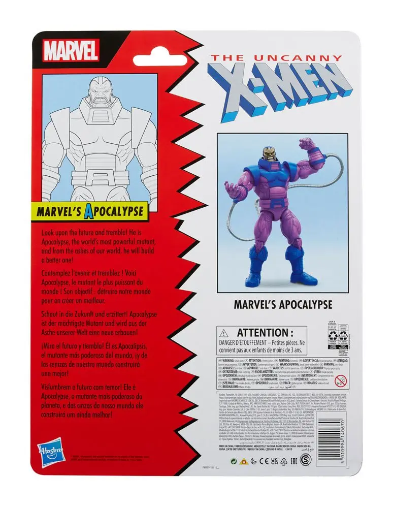 The Uncanny X-Men Marvel Legends Retro 2022 Marvel's Apocalypse akciófigura 15 cm termékfotó
