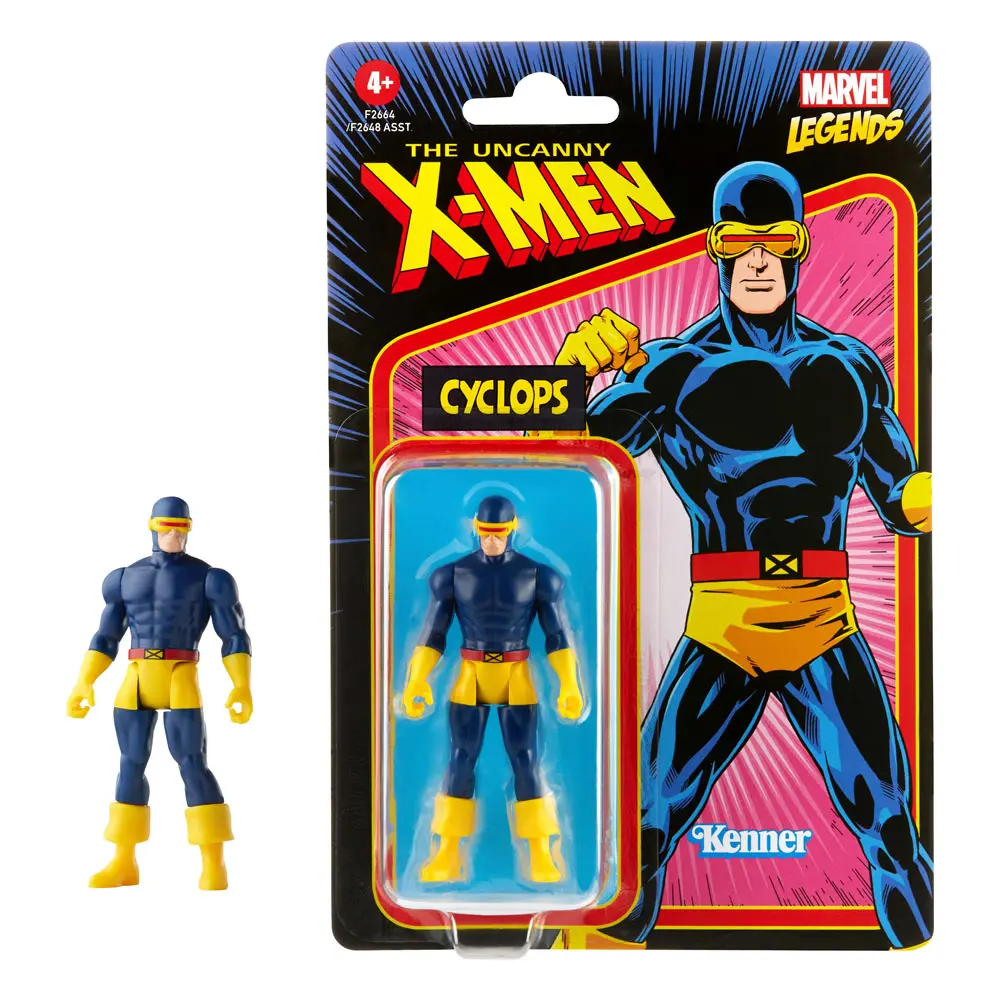 The Uncanny X-Men Marvel Legends Retro Collection Cyclops akciófigura 10 cm termékfotó
