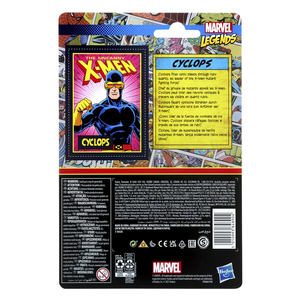 The Uncanny X-Men Marvel Legends Retro Collection Cyclops akciófigura 10 cm termékfotó