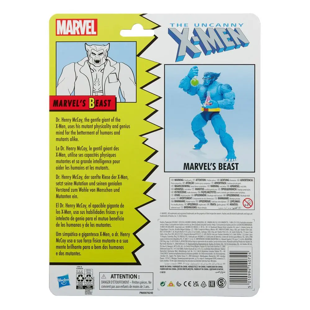 The Uncanny X-Men Marvel Legends Retro Marvel's Beast akciófigura 15 cm termékfotó