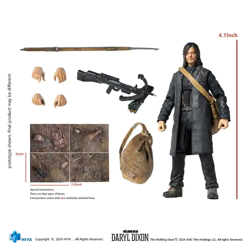 The Walking Dead Exquisite 1/18 Daryl Mini akciófigura 11 cm termékfotó