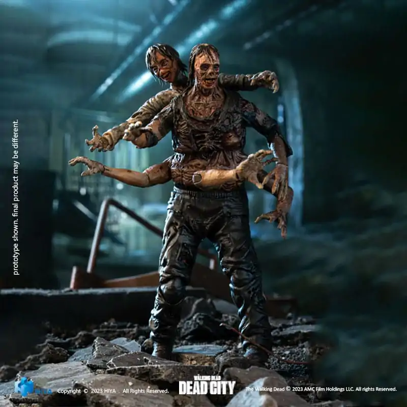 The Walking Dead Exquisite Mini akciófigura 1/18 Dead City Walker King 11 cm termékfotó