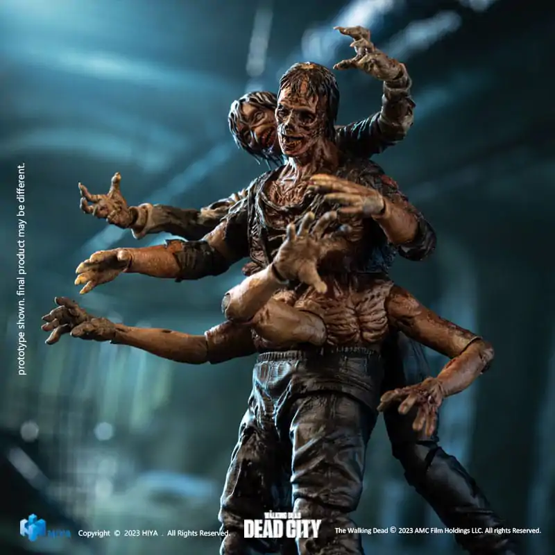 The Walking Dead Exquisite Mini akciófigura 1/18 Dead City Walker King 11 cm termékfotó