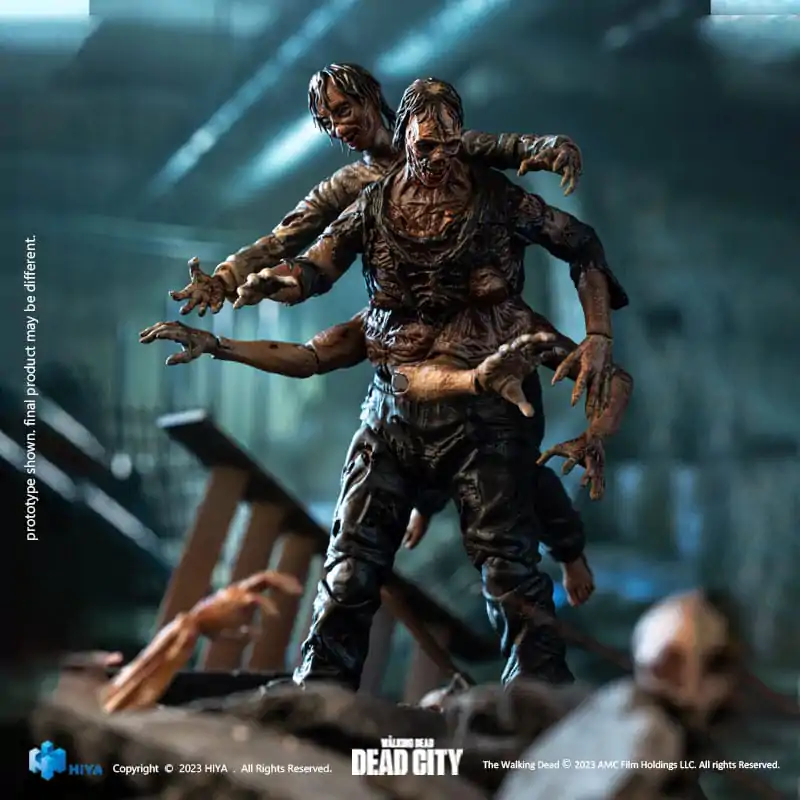 The Walking Dead Exquisite Mini akciófigura 1/18 Dead City Walker King 11 cm termékfotó