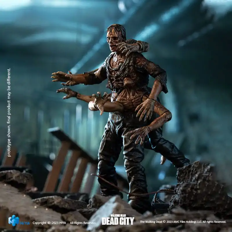 The Walking Dead Exquisite Mini akciófigura 1/18 Dead City Walker King 11 cm termékfotó