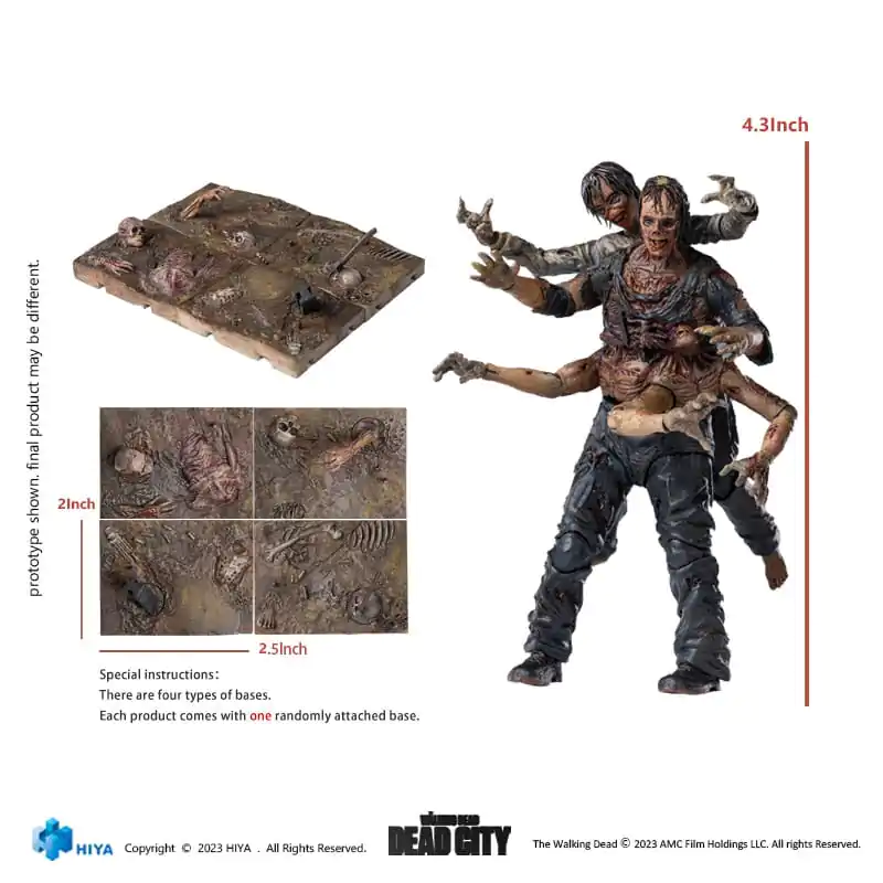 The Walking Dead Exquisite Mini akciófigura 1/18 Dead City Walker King 11 cm termékfotó