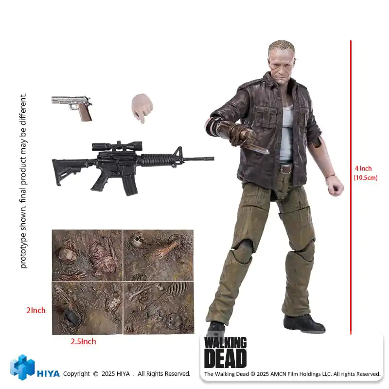 The Walking Dead Exquisite Mini akciófigura 1/18 Merle 11 cm termékfotó
