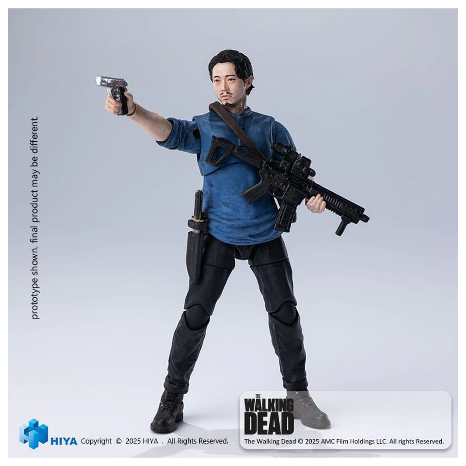 The Walking Dead Exquisite Mini Series 1/18 Glenn akciófigura 11 cm termékfotó