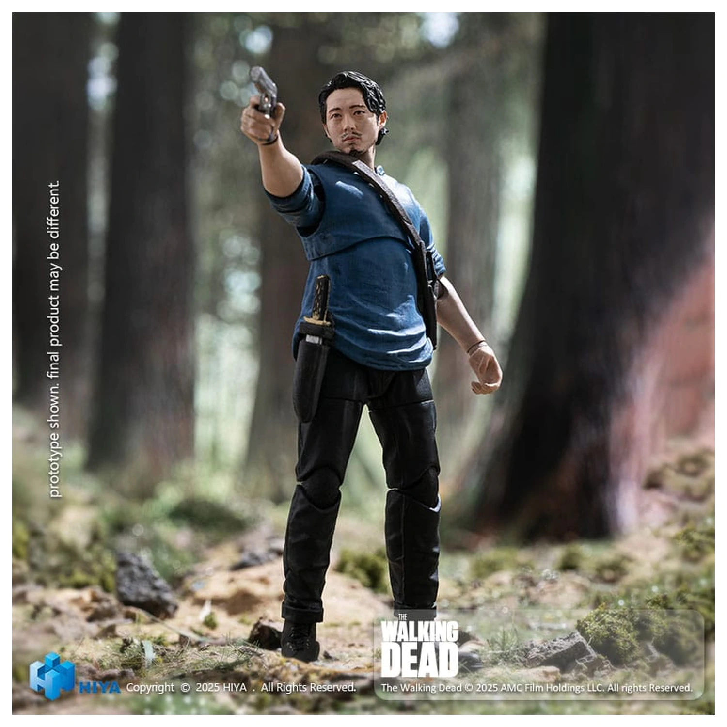The Walking Dead Exquisite Mini Series 1/18 Glenn akciófigura 11 cm termékfotó