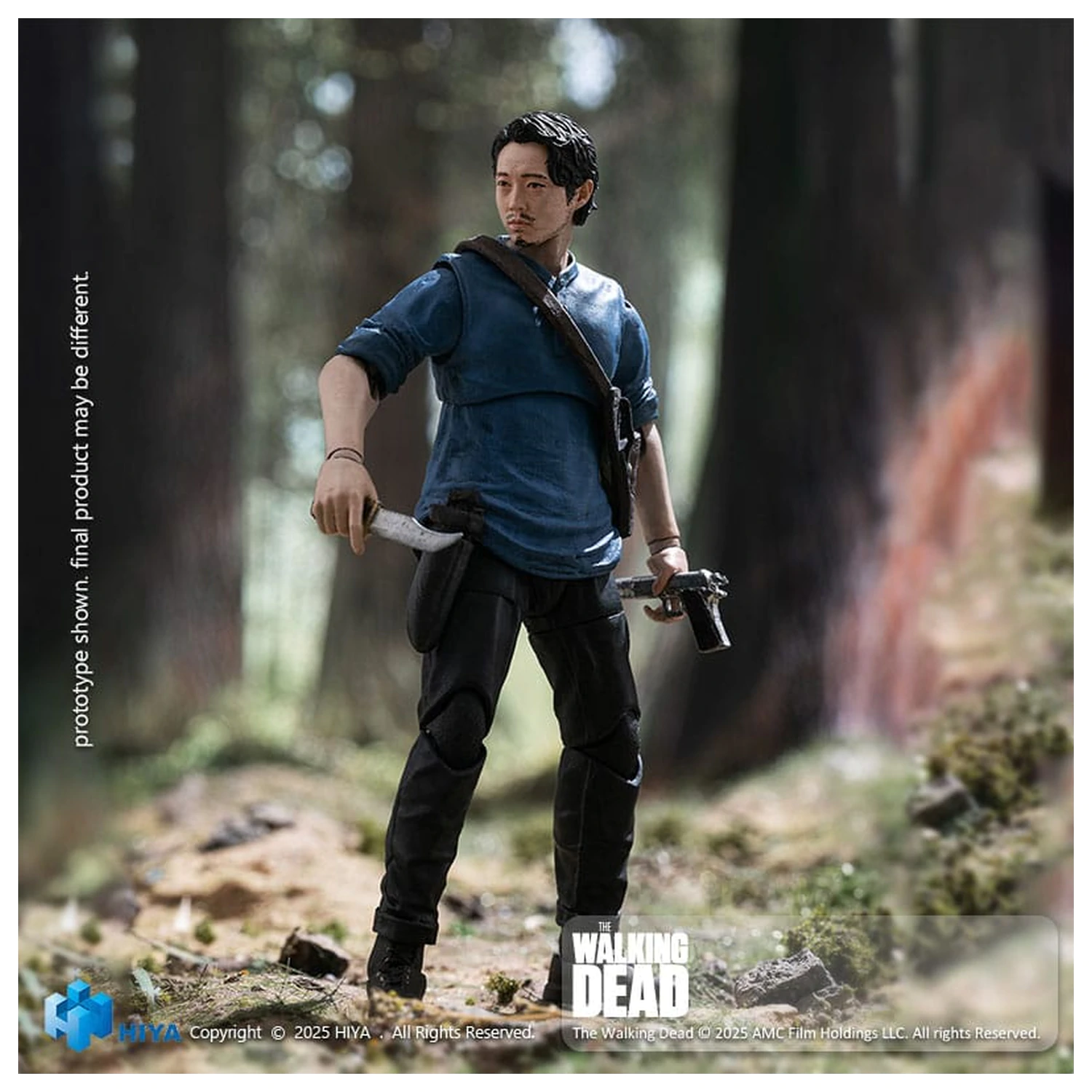 The Walking Dead Exquisite Mini Series 1/18 Glenn akciófigura 11 cm termékfotó