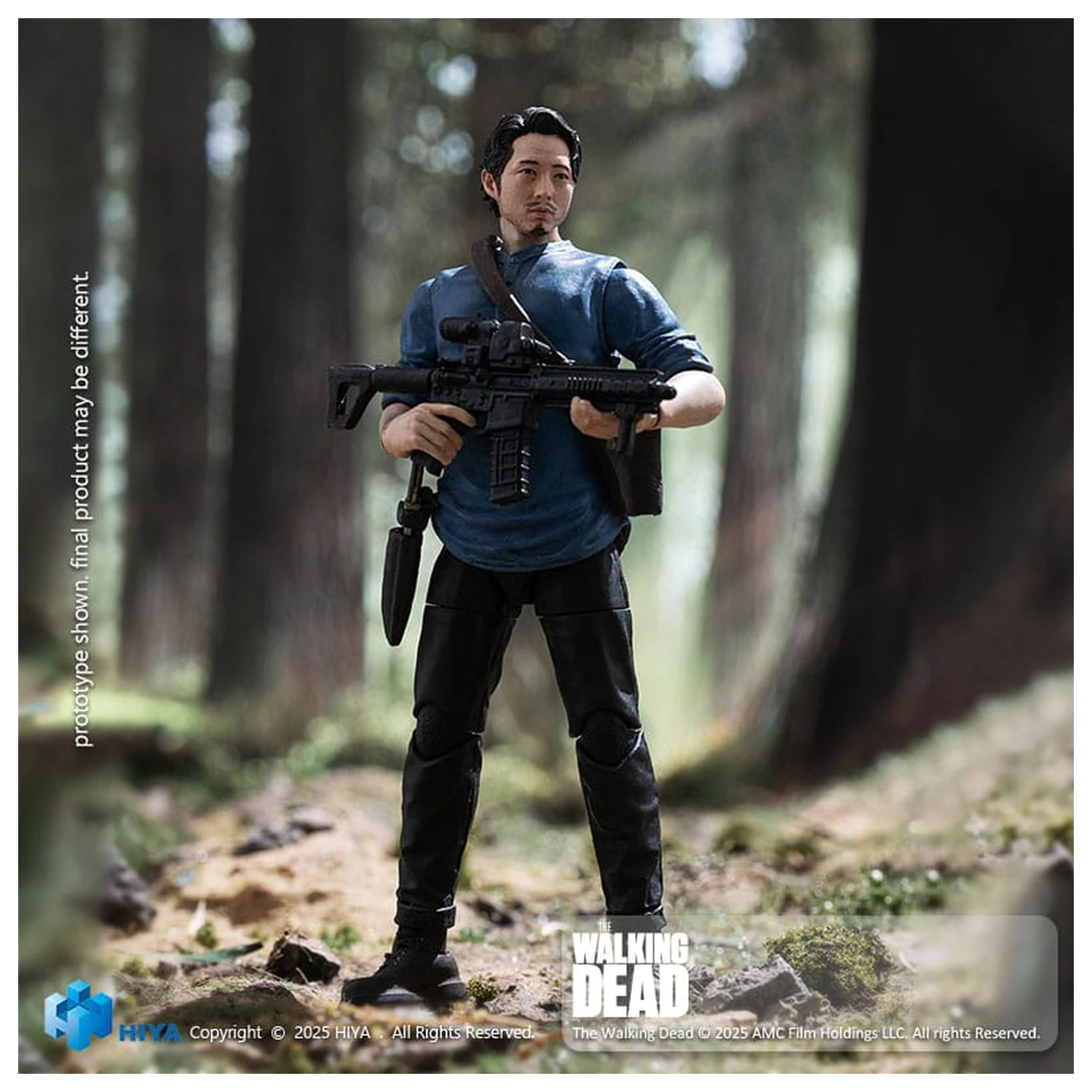 The Walking Dead Exquisite Mini Series 1/18 Glenn akciófigura 11 cm termékfotó