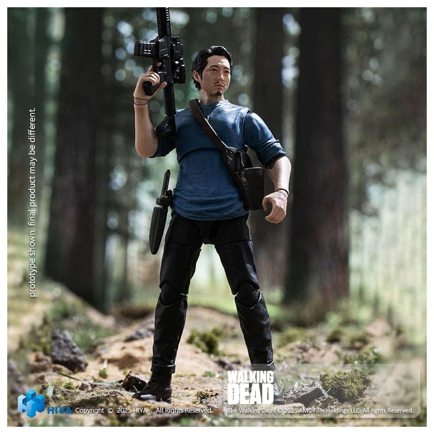 The Walking Dead Exquisite Mini Series 1/18 Glenn akciófigura 11 cm termékfotó