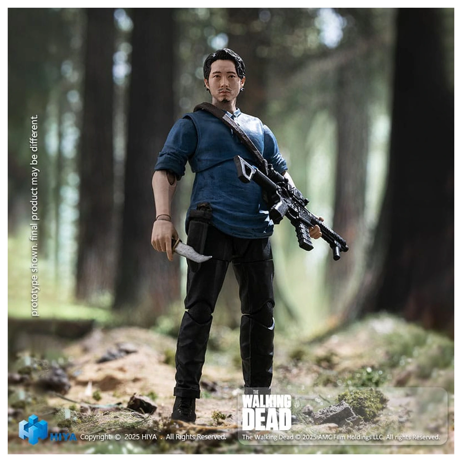 The Walking Dead Exquisite Mini Series 1/18 Glenn akciófigura 11 cm termékfotó