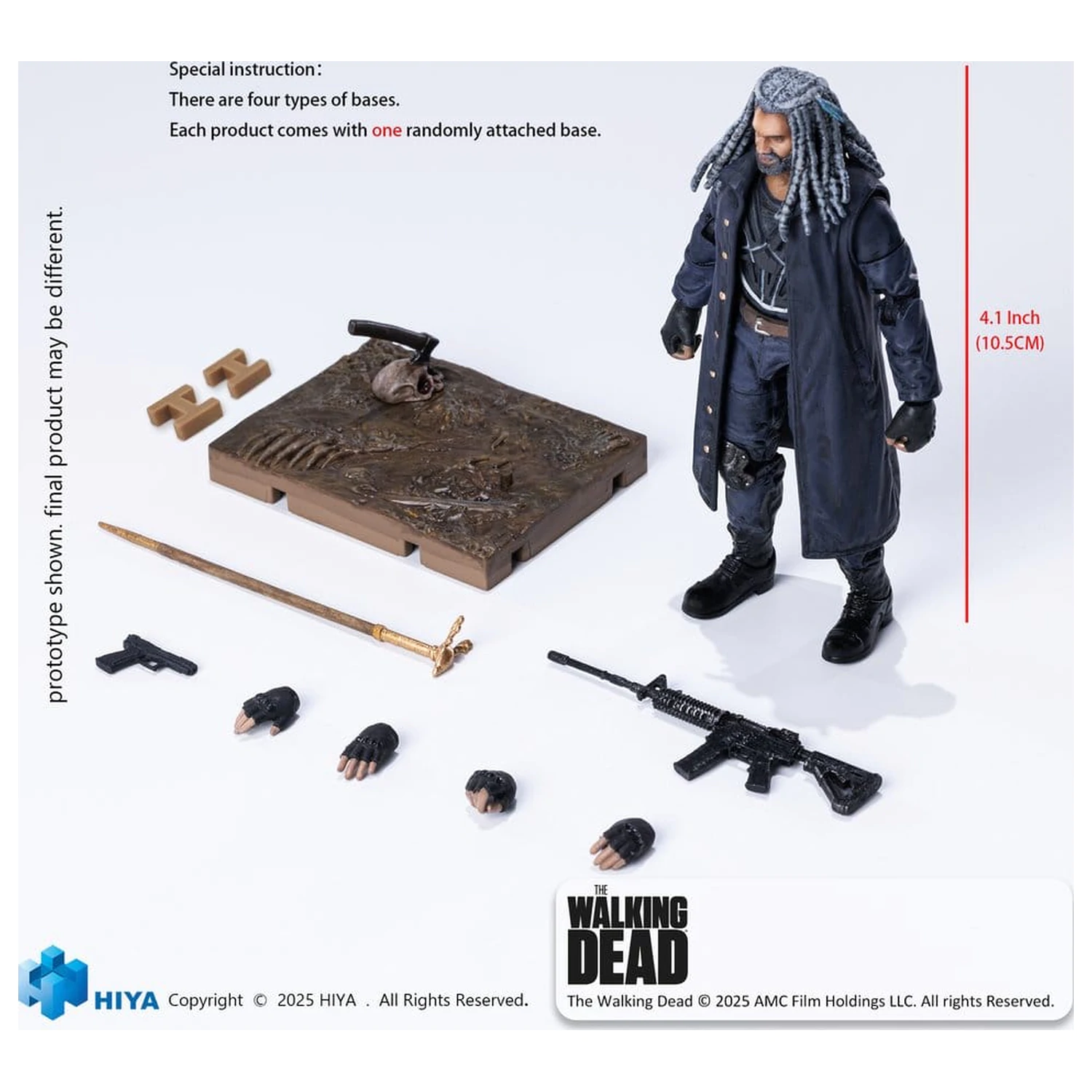 The Walking Dead Exquisite Mini Series akciófigura 1/18 Ezekiel 11 cm  termékfotó