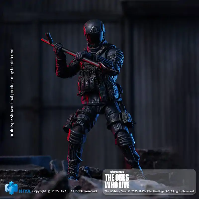 The Walking Dead: The Ones Who Lived Exquisite 1/18 CRM Soldier Mini akciófigura 10 cm termékfotó